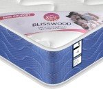 Blisswood White Wooden Double Bunk Bed with Mattresses
