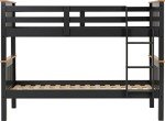 Seconique Neptune Grey/Oak Single Bunk Bed