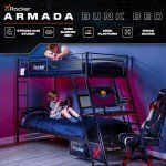 Gaming Bunk Bed with Desk for Kids & Teens