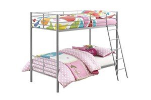 DHP Convertible Silver and Grey Bunk Bed
