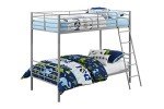 DHP Convertible Silver and Grey Bunk Bed