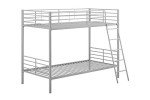 DHP Convertible Silver and Grey Bunk Bed
