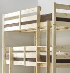 Triad Triple Sleeper Bunk Bed with Side Ladder
