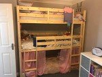 Triad Triple Sleeper Bunk Bed with Side Ladder