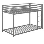 DHP Miles Metal Bunk Bed - Silver