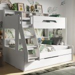 Triple Bunk Beds with Trundle for Kids
