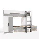 Stylish Wooden Double Bunk Beds for Kids