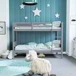Gemini Detachable Kids Bunk Bed Frame - Grey
