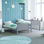 Gemini Detachable Kids Bunk Bed Frame - Grey