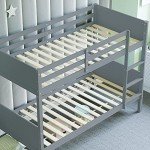 Gemini Detachable Kids Bunk Bed Frame - Grey