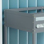 Gemini Detachable Kids Bunk Bed Frame - Grey