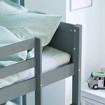 Gemini Detachable Kids Bunk Bed Frame - Grey
