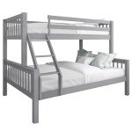 Blisswood Triple Bunk Bed in Grey Solid Pine