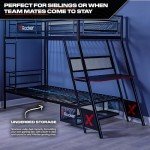 Gaming Bunk Bed with Desk for Kids & Teens