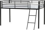 Kora Single Mid Sleeper Bed in Black