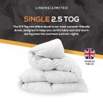 Soft and Comfy Single Duvet 2.5 Tog White