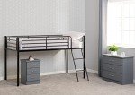 Kora Single Mid Sleeper Bed in Black