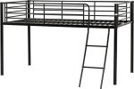 Kora Single Mid Sleeper Bed in Black