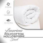 Soft Cotton Breathable Duvet Quilt Comforter, 4.5 TOG