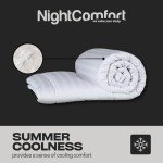 Summer Cool Lightweight Double Duvet - Satin Stripe