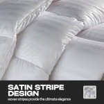 Summer Cool Lightweight Double Duvet - Satin Stripe