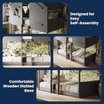 Jungle House Themed Kids Wooden Bunk Bed