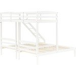 Triple Sleeper Bunk Bed with Side Ladder