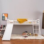 Panana Wooden Bunk Bed with Slide for Kids