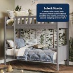 Stylish Grey Shorty Bunk Bed for Kids