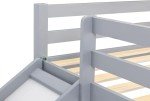Kids Mid Sleeper Bunk Bed with Slide and Ladder