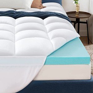 ELEMUSE Memory Foam Mattress Topper for Comfort
