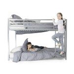 DHP Miles Black Metal Bunk Bed for Kids
