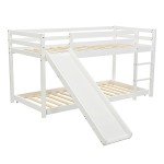 Merax Adjustable Bunk Bed with Slide and Ladder