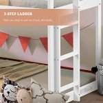 Kayan Treehouse Bunk Bed with Ladder and Canopy