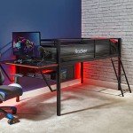 Mid Sleeper Gaming Bunk Bed with Desk