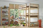 Fusion Raised Twin Bunk Bed, 3ft Single