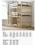 Fusion Raised Twin Bunk Bed, 3ft Single