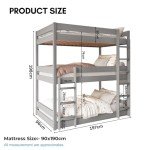 Blisswood Triple Bunk Bed in Solid Pine
