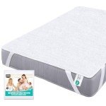 Waterproof Euro Single Bed Mattress Protector – White