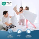 Waterproof Euro Single Bed Mattress Protector – White