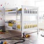 Oslo White Wooden Quad Bunk Bed for Kids