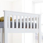 Oslo White Wooden Quad Bunk Bed for Kids