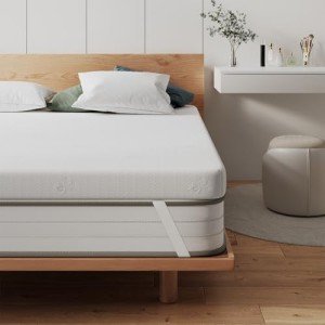 Memory Foam Mattress Topper with Washable Cover
