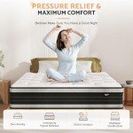 Comfortable 4FT6 Hybrid Double Mattress with Foam
