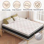 Comfortable 4FT6 Hybrid Double Mattress with Foam