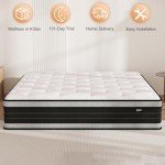 Comfortable 4FT6 Hybrid Double Mattress with Foam