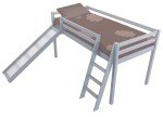 Blisswood Kids Bunk Bed with Slide, Grey