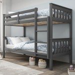 Blisswood Wooden Twin-Over-Twin Bunk Bed