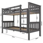 Blisswood Wooden Twin-Over-Twin Bunk Bed