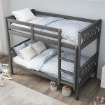 Blisswood Wooden Twin-Over-Twin Bunk Bed